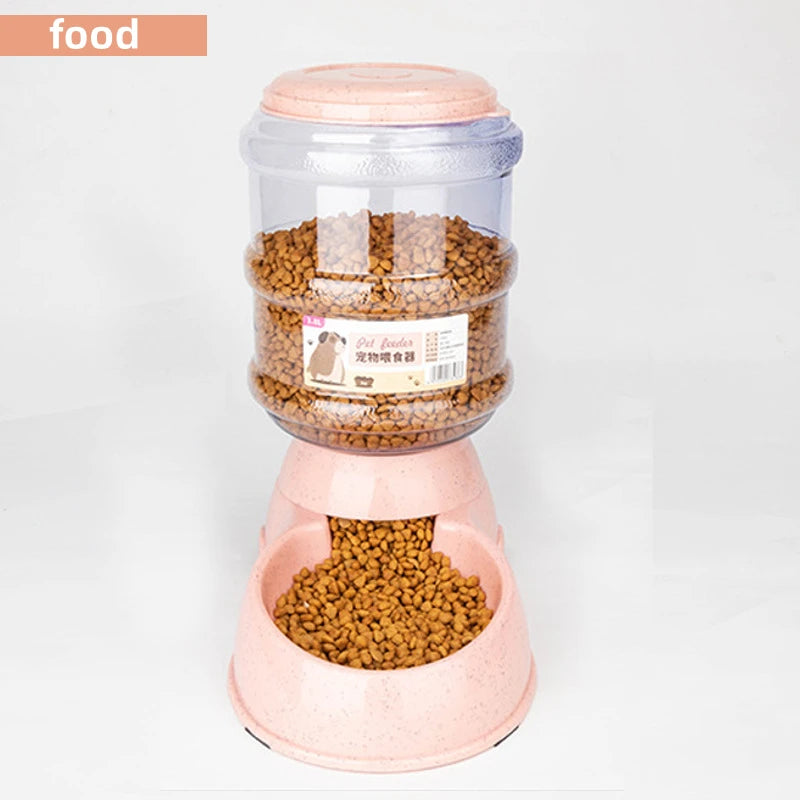 🐾 Large Pet Feeder Bowl 🍲💧 Food & Automatic Water Dispenser