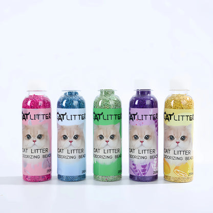 😺🌸 Cat Litter Deodorizing Beads Odor Control & Fresh Home