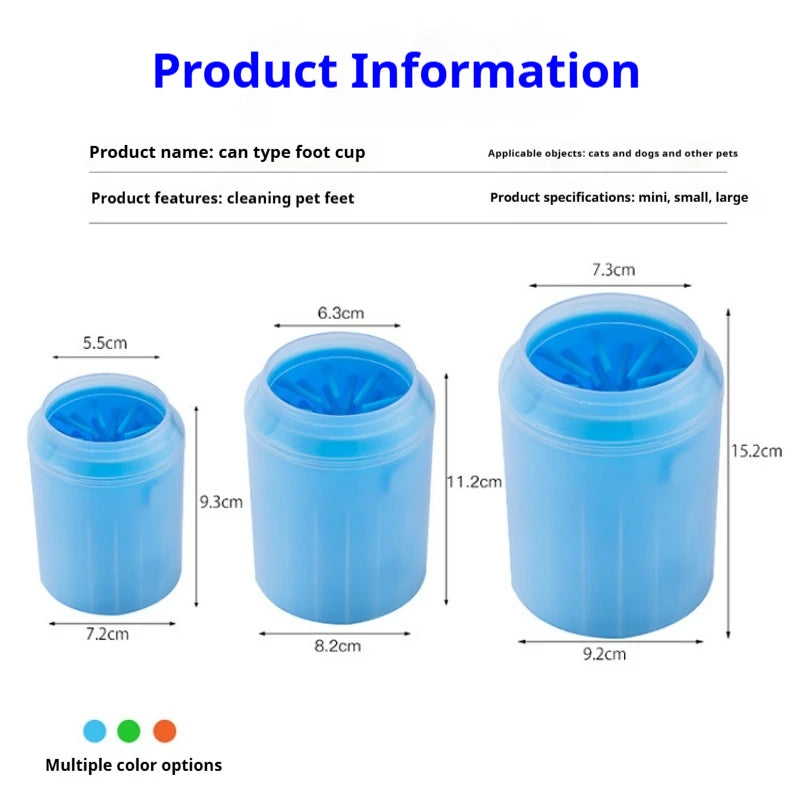 🐾 Portable Pet Paw Cleaner Silicone Foot Washer for Dogs & Cats
