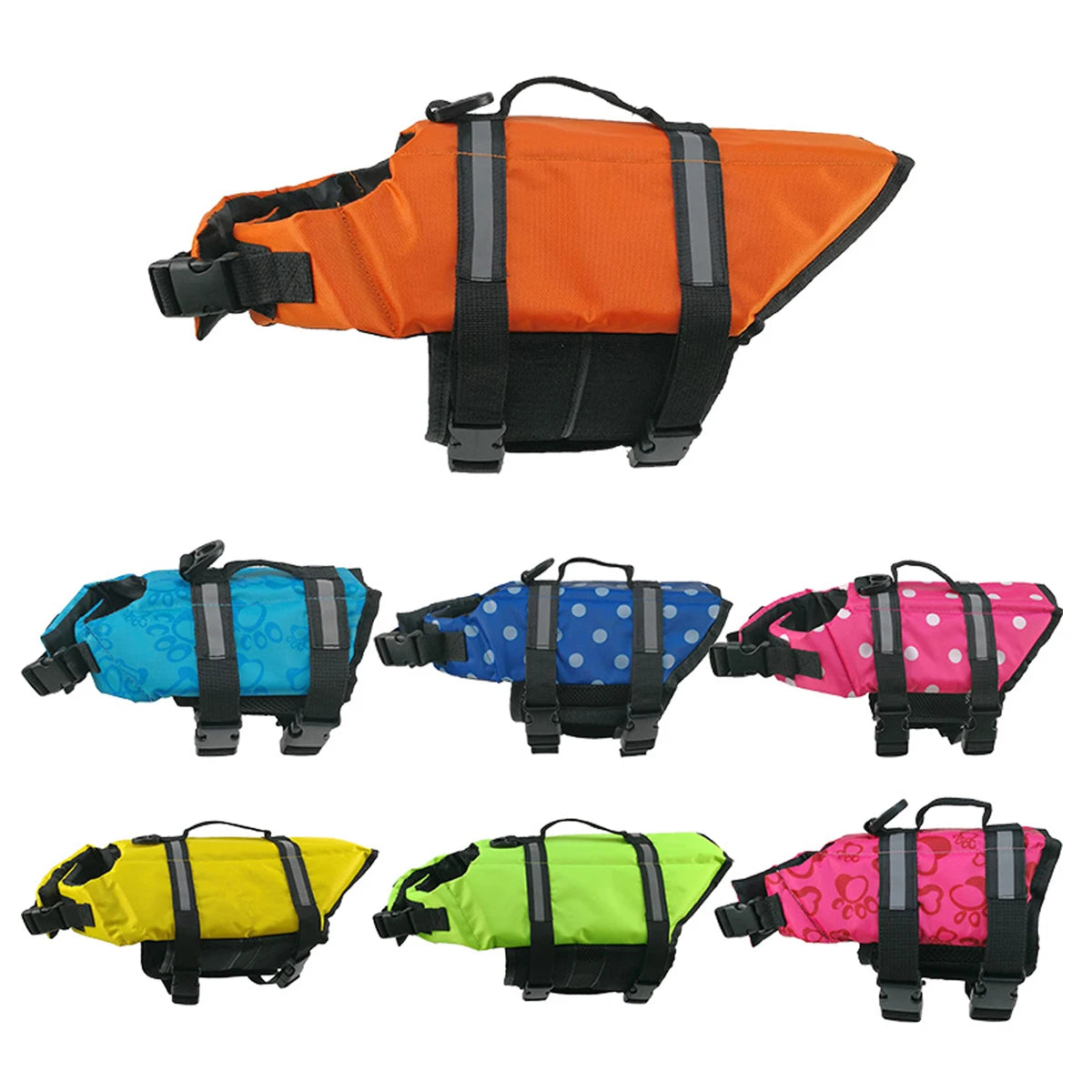 🦺🐶 Reflective Dog Life Jacket Adjustable Swim Vest for Large Dogs