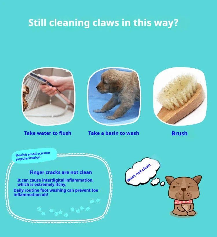 🐾 Portable Pet Paw Cleaner Silicone Foot Washer for Dogs & Cats