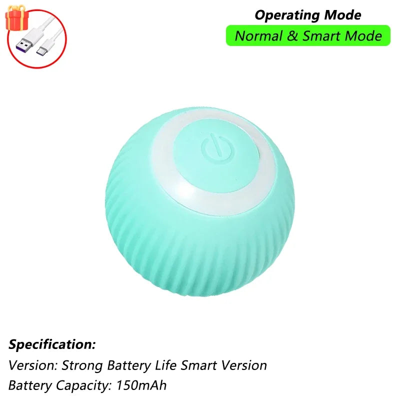 😺🎾 Smart Interactive Cat Ball Rechargeable Rolling Mouse Toy
