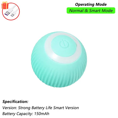 😺🎾 Smart Interactive Cat Ball Rechargeable Rolling Mouse Toy