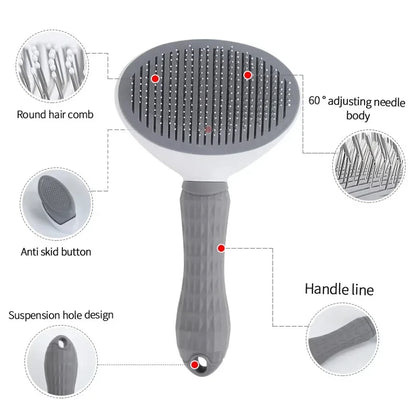 🐾 Stainless Steel Pet Brush & Comb  Grooming for Cats & Dogs