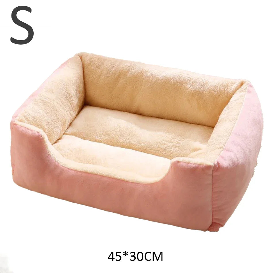 🐾 Cozy Pet Bed 🛏️  Soft Cushion House for Cats & Dogs