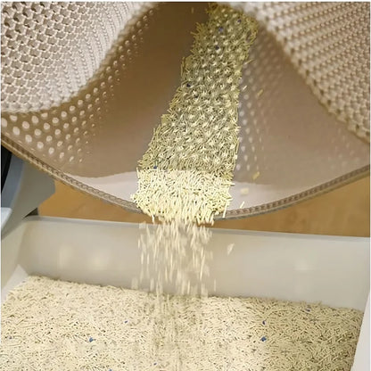 🐾 Cat Litter Mat 🧼✨ Waterproof Double-Layer Trapping Pad
