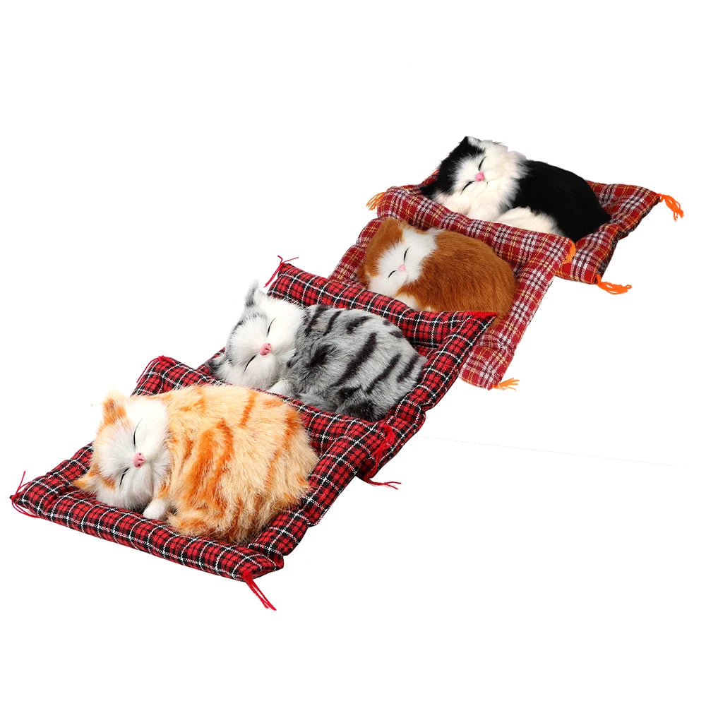 😺🧸 Plush Kitten Doll Cute Car & Home Decoration