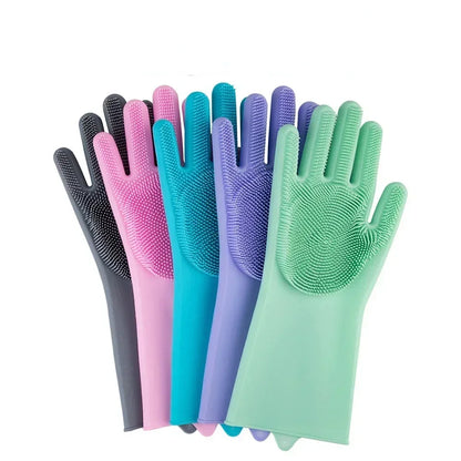 🧤🐾 Pet Grooming & Bathing Gloves Hair Removal & Massage