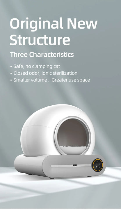 😺🧹 Tonepie 65L Smart Cat Litter Box Self-Cleaning & Fully Enclosed