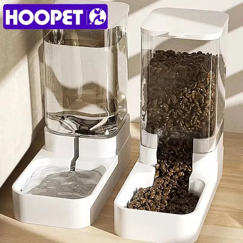 🐾 HOOPET Automatic Pet Feeder 💧🍲  Food & Water Dispenser for Cats & Dogs