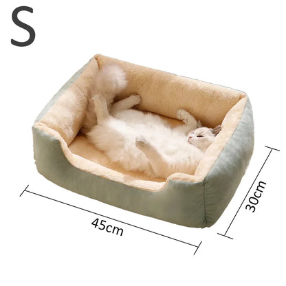 🐾 Cozy Pet Bed 🛏️  Soft Cushion House for Cats & Dogs