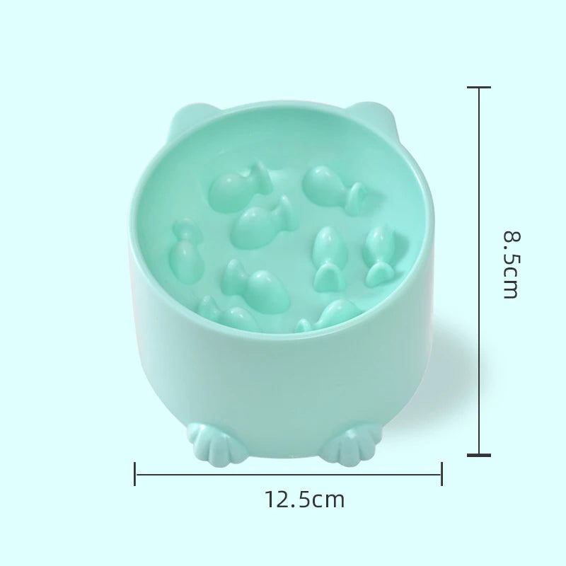 🐶🐱 Slow Feeder Bowl 🍲✨ Anti-Choking Pet Feeding Dish