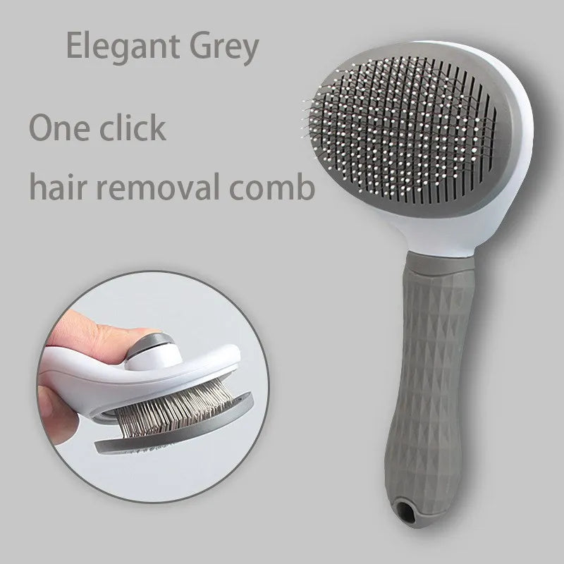 🐾 Pet Hair Brush & Comb Grooming Tool for Cats & Dogs