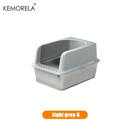 😺 XL Stainless Steel Cat Litter Box  High-Sided, Odor-Free & Durable