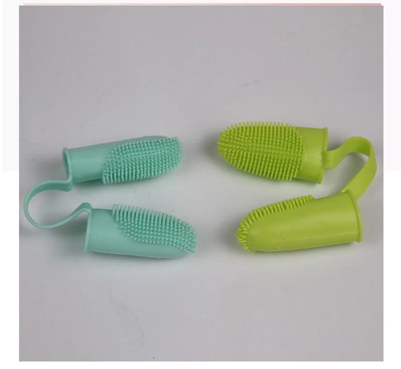 🦷🐾 Dual Finger Pet Toothbrush Dog & Cat Oral Care