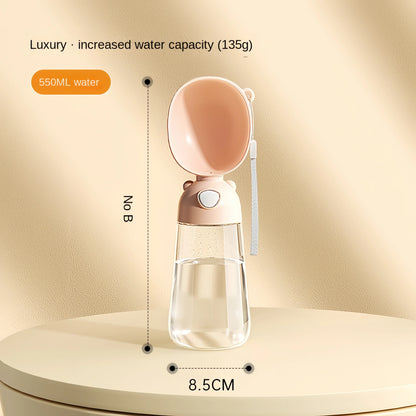 🐶🐱 Portable Pet Water Bottle 💧🍖 Travel Cup with Food Dispenser