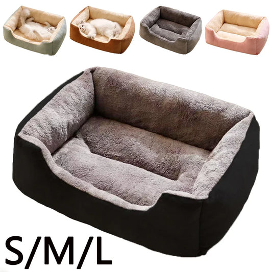 🐾 Cozy Pet Bed 🛏️  Soft Cushion House for Cats & Dogs