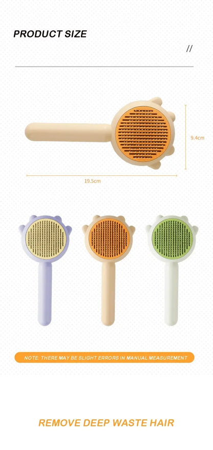 😺🐶 Pet Grooming Comb ✨🖐️ Massage & Cleaning Brush for Cats & Dogs