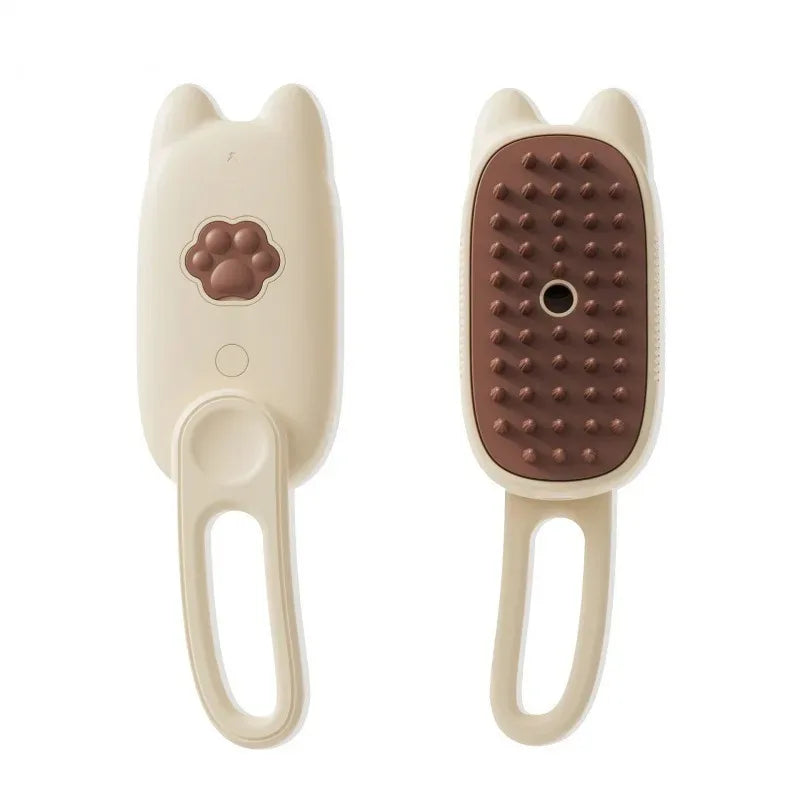 🌫️🐾 3-in-1 Pet Steam Brush Groom, Massage & De-Shed