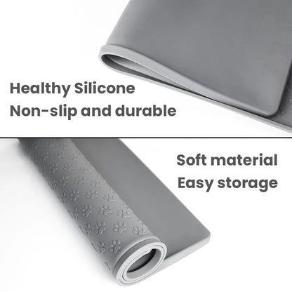 🐾 Silicone Pet Placemat Waterproof Feeding Mat for Cats & Dogs