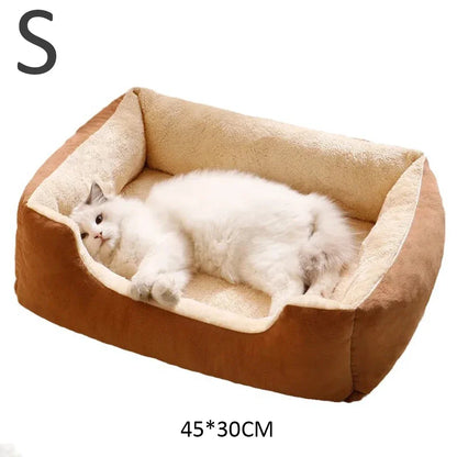 🐾 Cozy Pet Bed 🛏️  Soft Cushion House for Cats & Dogs