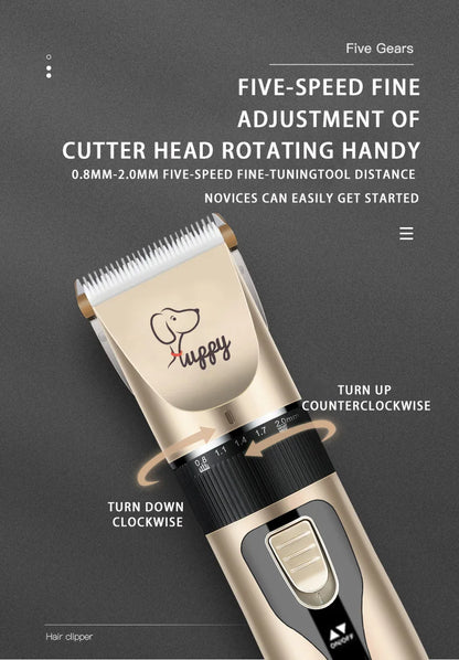 🐾 Electric Pet Clipper Kit ✂️🔋 Rechargeable Grooming Set for Dogs & Cats