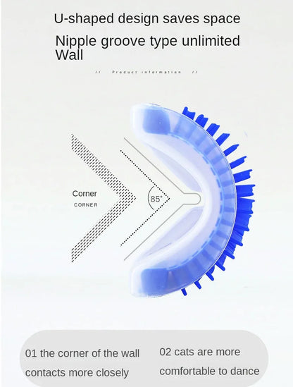 😺🐾 Cat Wall Corner Scratcher Self-Grooming Massager
