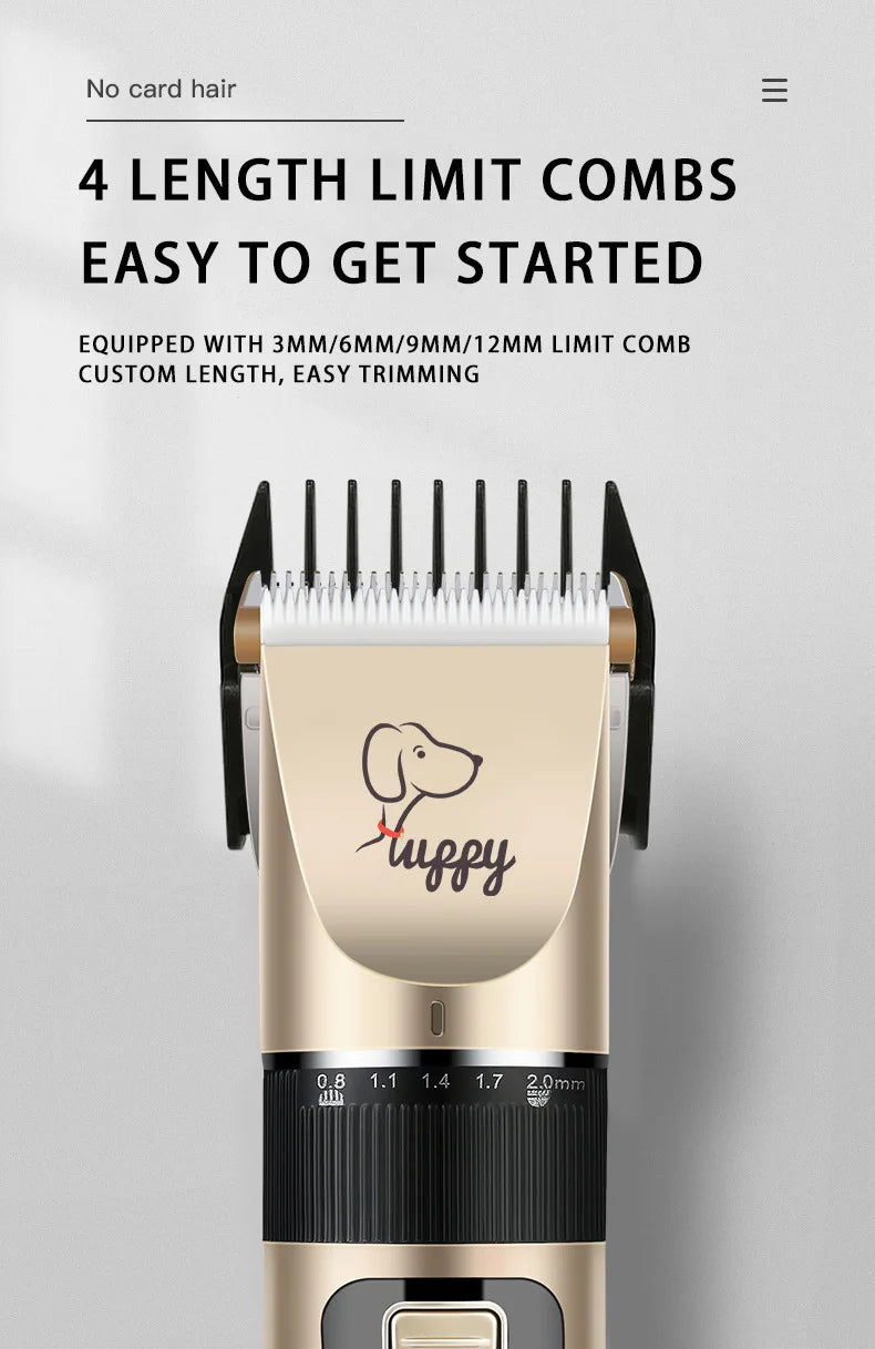 🐾 Electric Pet Clipper Kit ✂️🔋 Rechargeable Grooming Set for Dogs & Cats