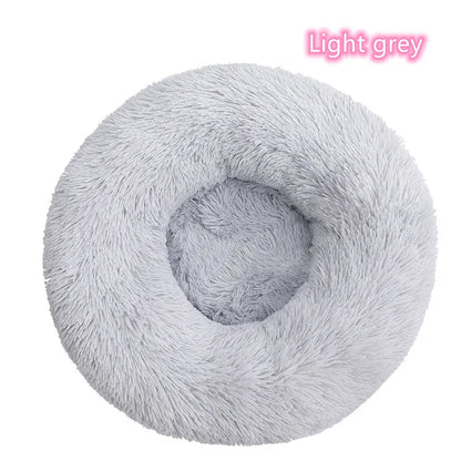 😺🛏️ Plush Donut Cat Bed Super Soft & Washable
