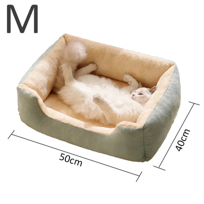 🐾 Cozy Pet Bed 🛏️  Soft Cushion House for Cats & Dogs