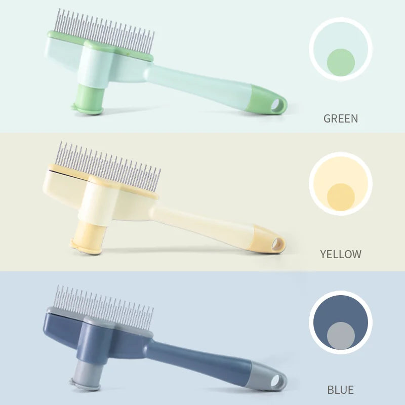 😺🐾 Cat Grooming Brush Hair Removal & Massage Comb