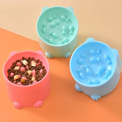 🐶🐱 Slow Feeder Bowl 🍲✨ Anti-Choking Pet Feeding Dish