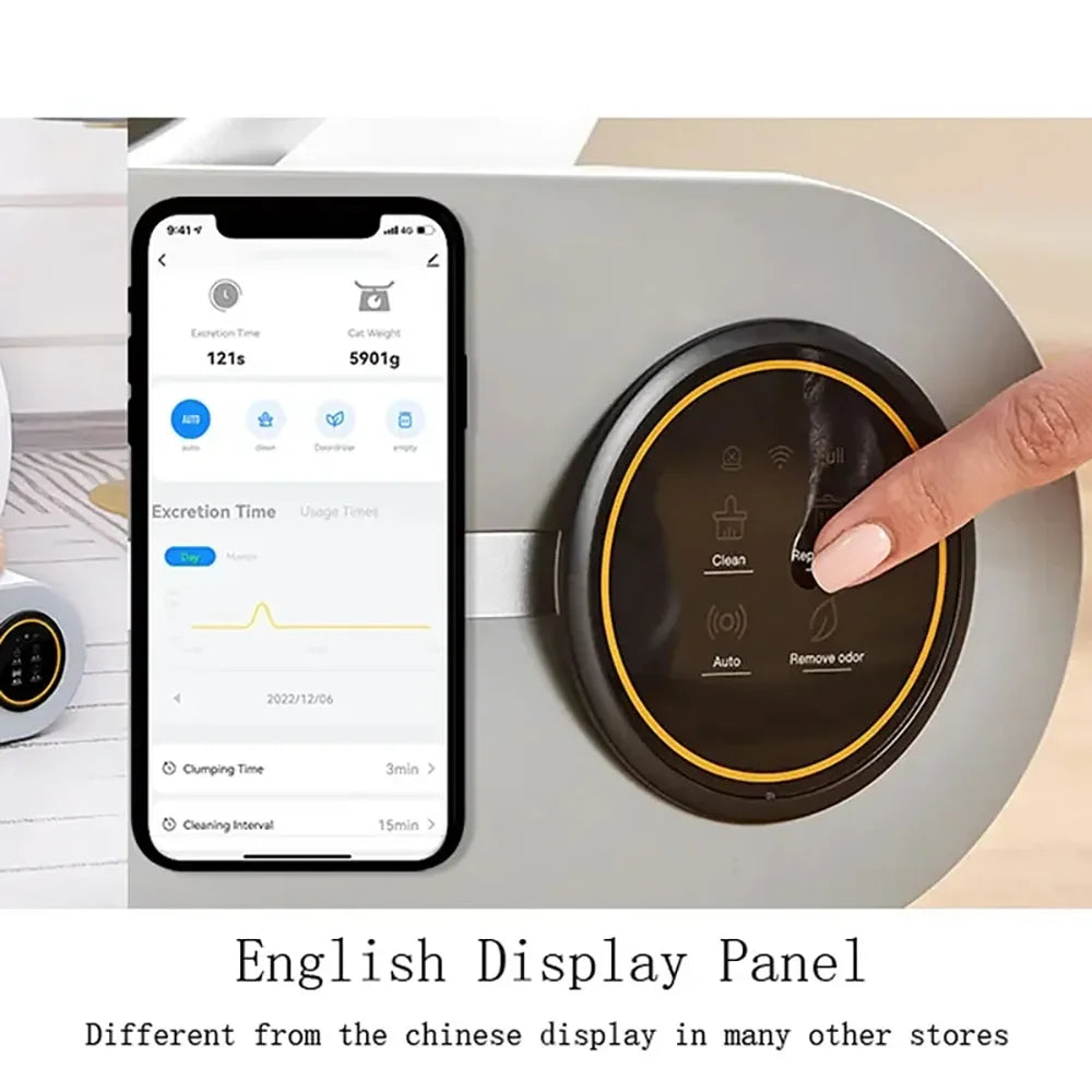 😺🧹 Tonepie 65L Smart Cat Litter Box Self-Cleaning & Fully Enclosed