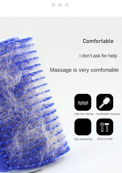 😺🐾 Cat Wall Corner Scratcher Self-Grooming Massager