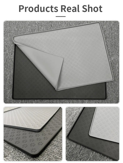 🐾 Silicone Pet Placemat Waterproof Feeding Mat for Cats & Dogs