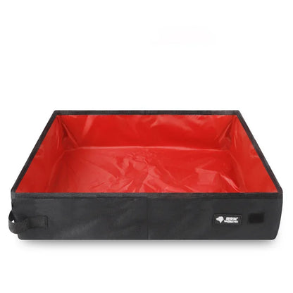 🐾 Foldable Pet Litter Box 🧳✨ Portable & Waterproof Travel Toilet
