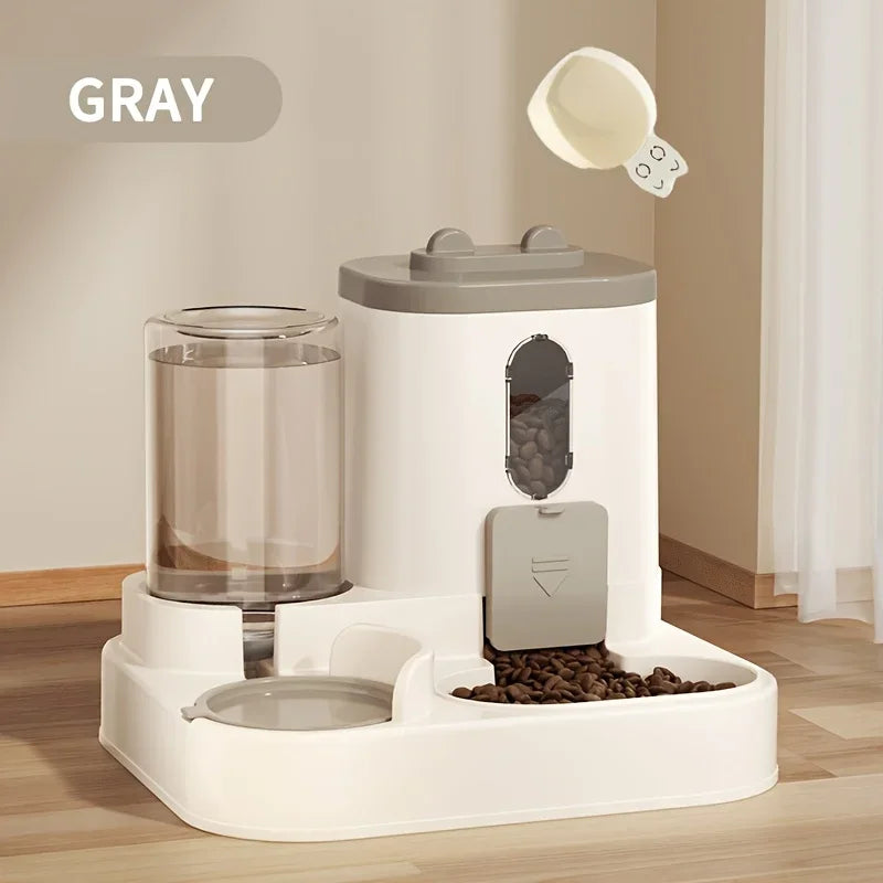 🐱 2-in-1 Cat Feeder 💧🍲 Automatic Food & Water Dispenser