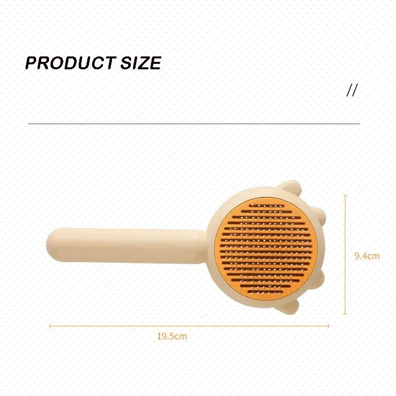 😺🐶 Pet Grooming Comb ✨🖐️ Massage & Cleaning Brush for Cats & Dogs