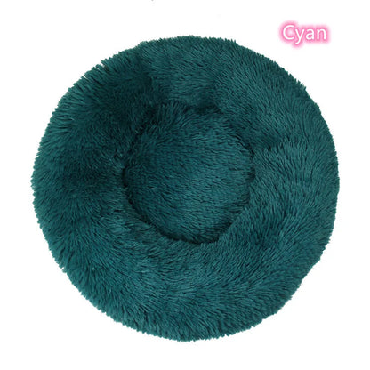 😺🛏️ Plush Donut Cat Bed Super Soft & Washable