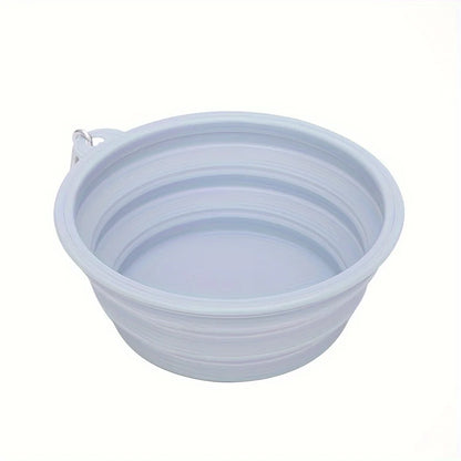 🐾 Foldable Pet Bowl 🧳💧 Portable Silicone Travel Feeder