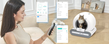 😺 DOEL Smart Cat Litter Box 📱✨ Automatic Self-Cleaning for Multiple Cats