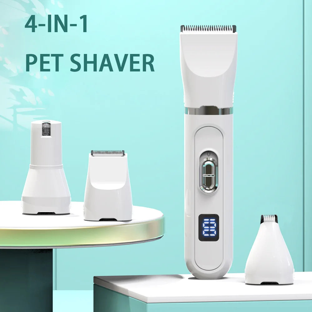 🐶✂️ Pet Hair Clippers 🔋✨ Silent USB Rechargeable Grooming Tool