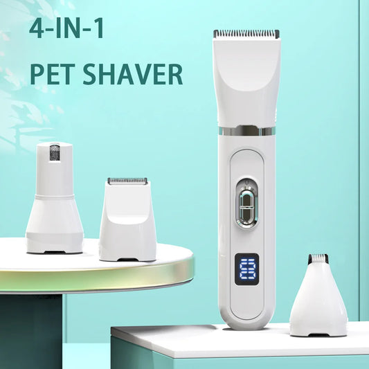 🐶✂️ Pet Hair Clippers 🔋✨ Silent USB Rechargeable Grooming Tool