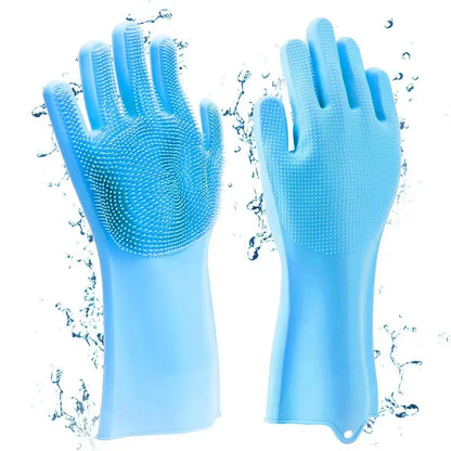 🧤🐾 Pet Grooming & Bathing Gloves Hair Removal & Massage