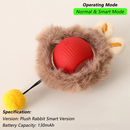 😺🎾 Smart Interactive Cat Ball Rechargeable Rolling Mouse Toy