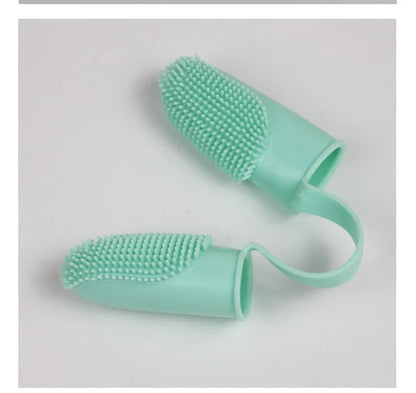 🦷🐾 Dual Finger Pet Toothbrush Dog & Cat Oral Care