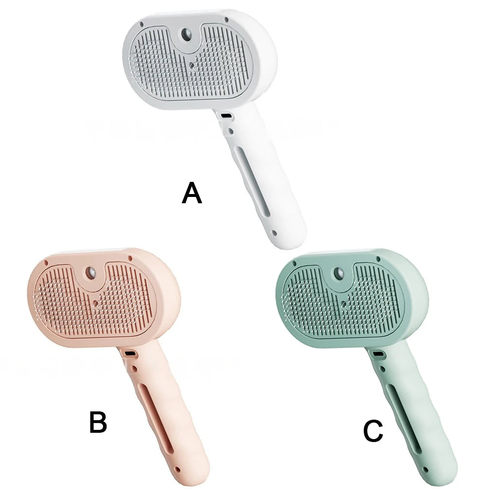 🌫️🐶 Steam Grooming Brush Luxury Dog Hair & Massage Tool