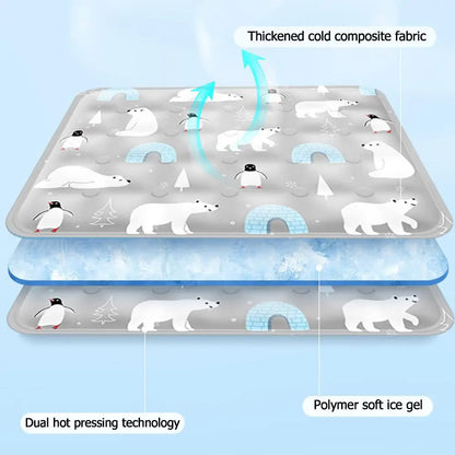 ❄️🐾 Summer Cooling Pad Ice Gel Bed for Cats & Dogs