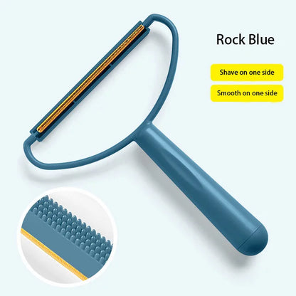 🧹🐾 Portable Fabric Hair Remover Double-Sided Clothes & Carpet Shaver