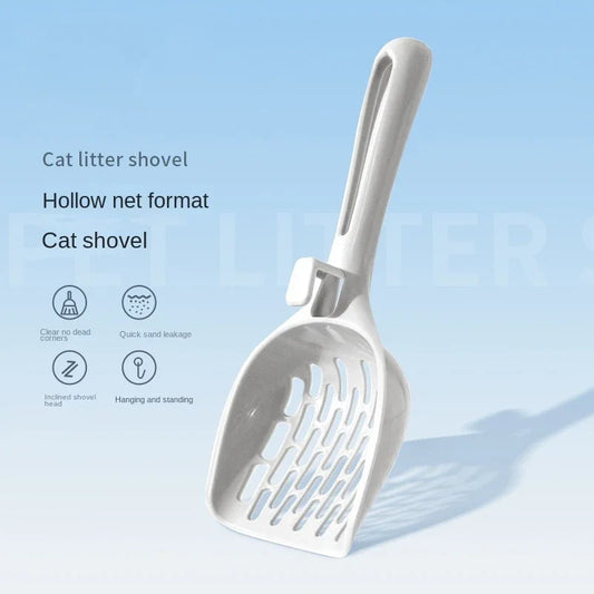 😺🐾 Plastic Cat Litter Scoop Self-Cleaning Shovel with Base